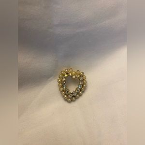 Vintage, heart-shaped pin